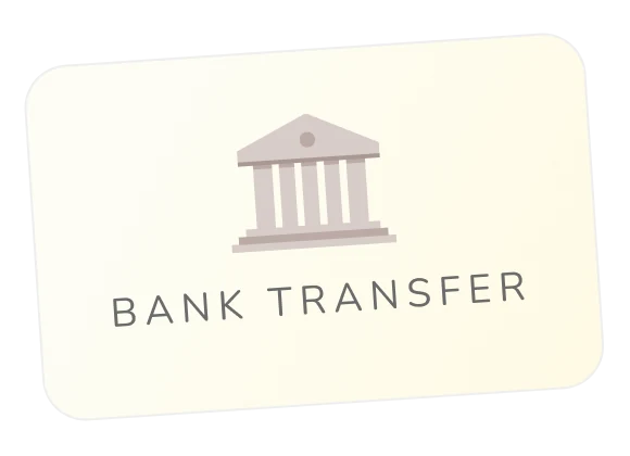 Bank transfer card