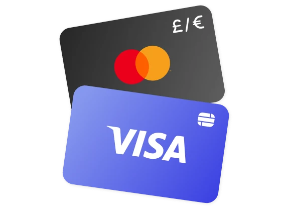 Visa and Mastercard prepaid cards