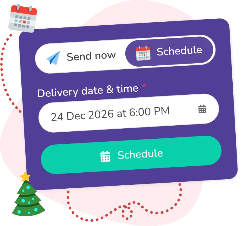 Scheduling a Thankbox for Christmas Eve delivery