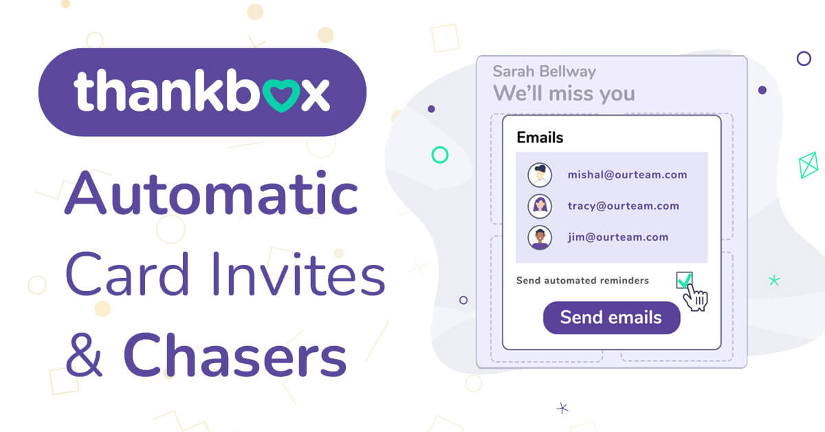 Automatic Card Invites & Chasers | Thankbox
