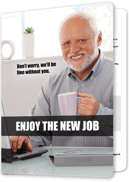 Example leaving card design number 6
