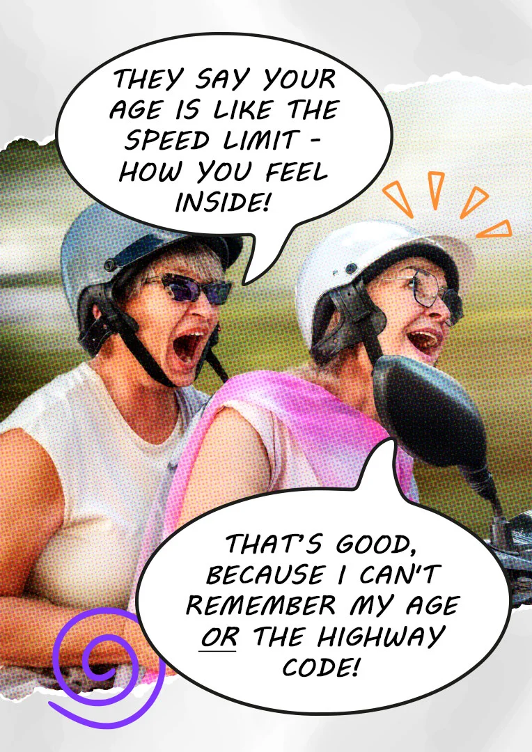 Advisory Speed Limit Humor Birthday Card