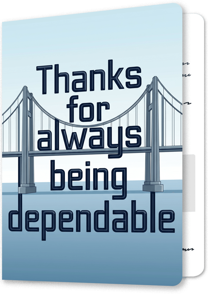 Bridge to Freedom Retirement Card