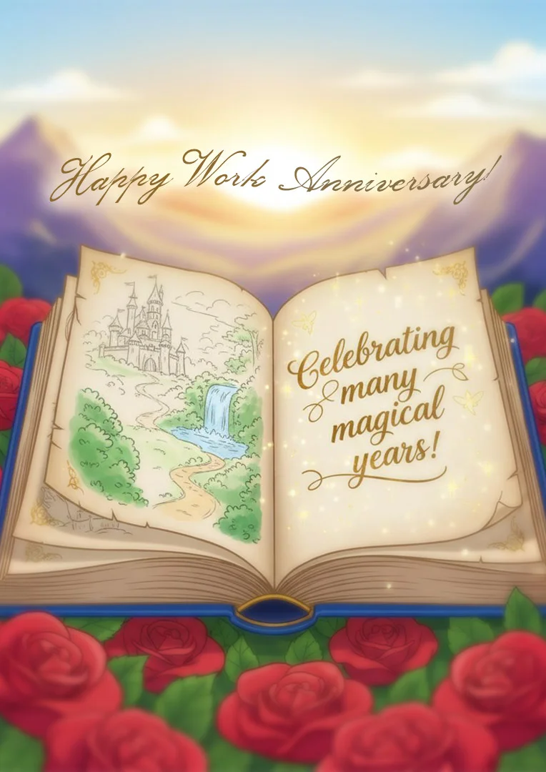 Another Chapter Work Anniversary Card
