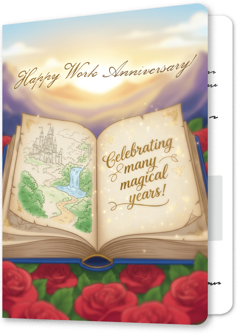 Another Chapter Work Anniversary Card
