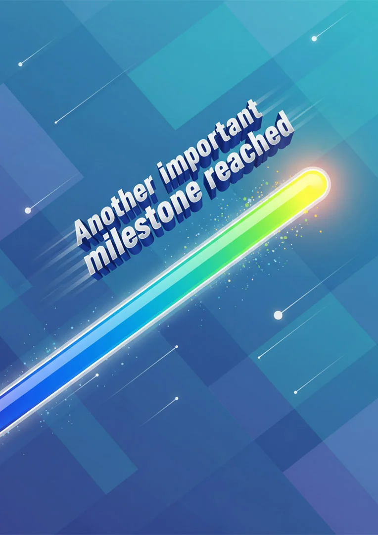 Galactic Milestone Reached Leaving Card