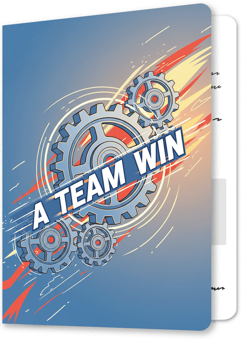 A Team Win Thank You Card