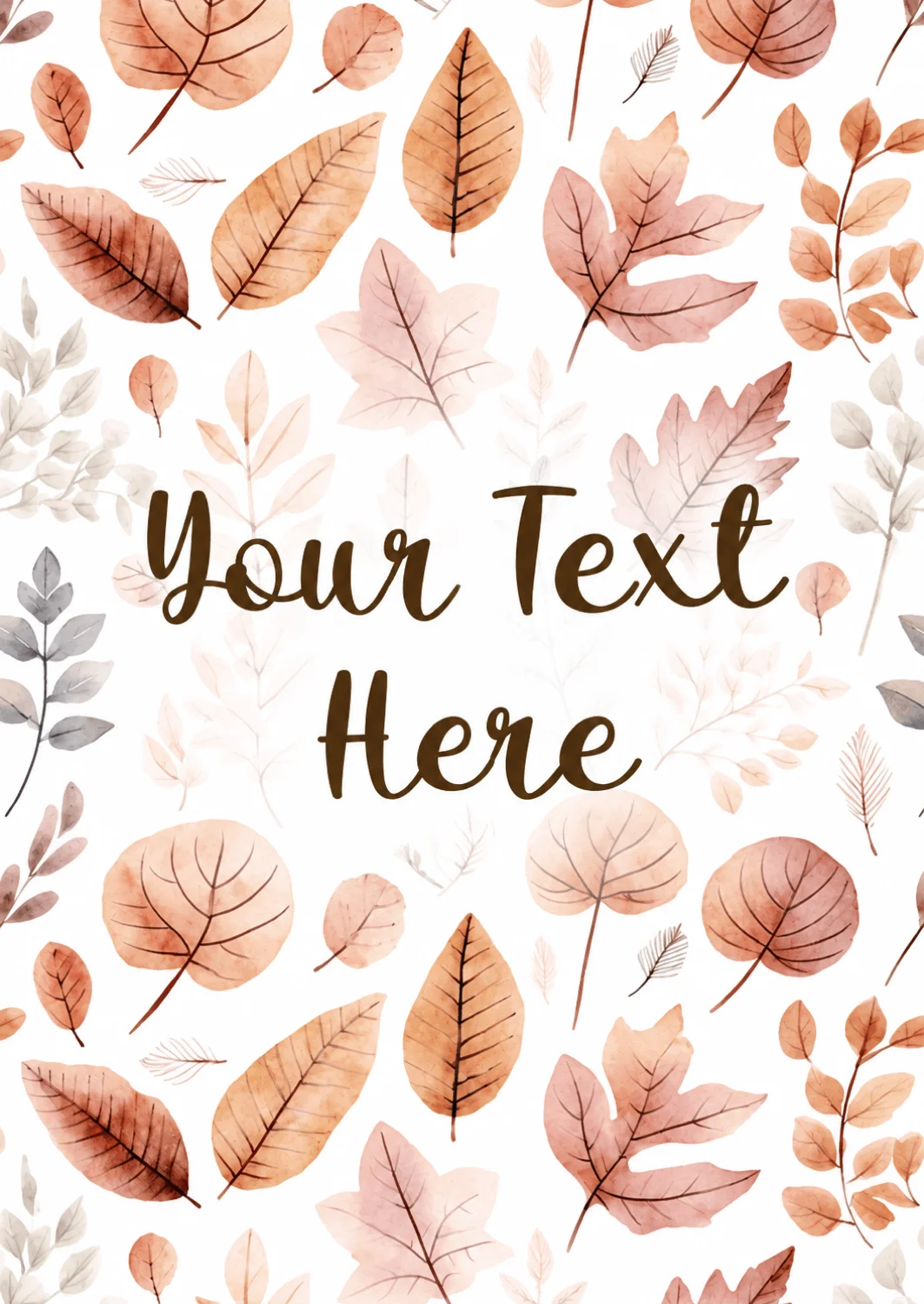 Autumn Journey Good Luck Card