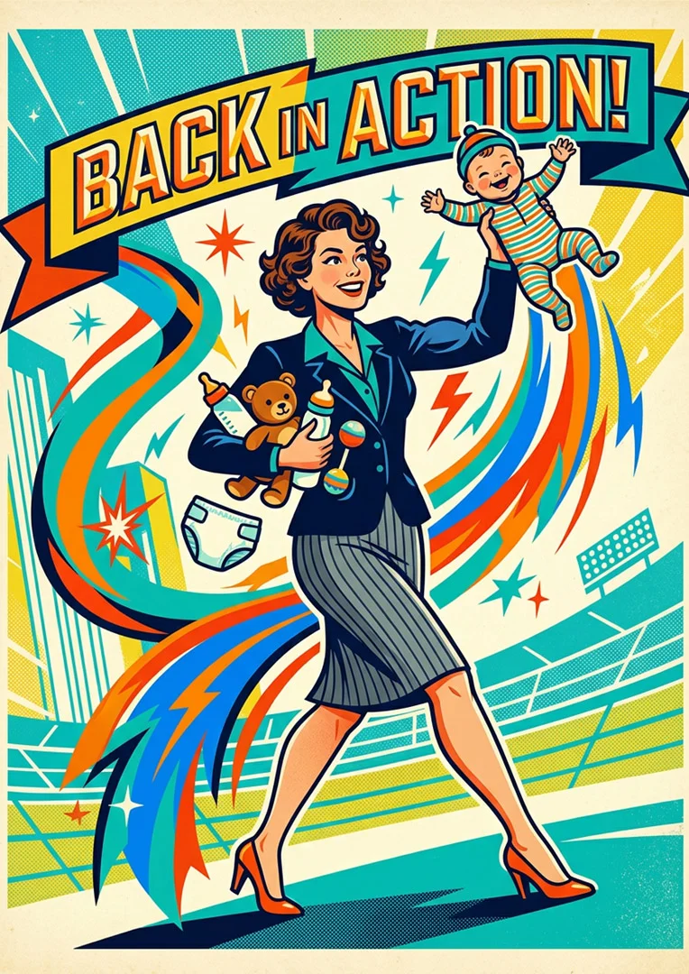 Back In Action Hero Maternity Card image