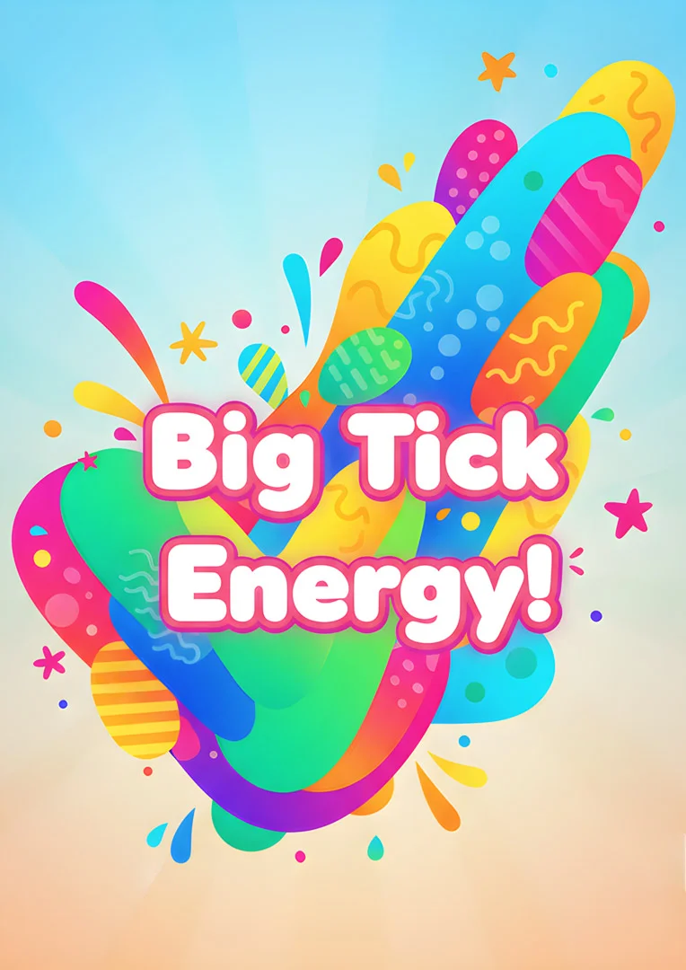 Big Tick Energy Good Luck Card