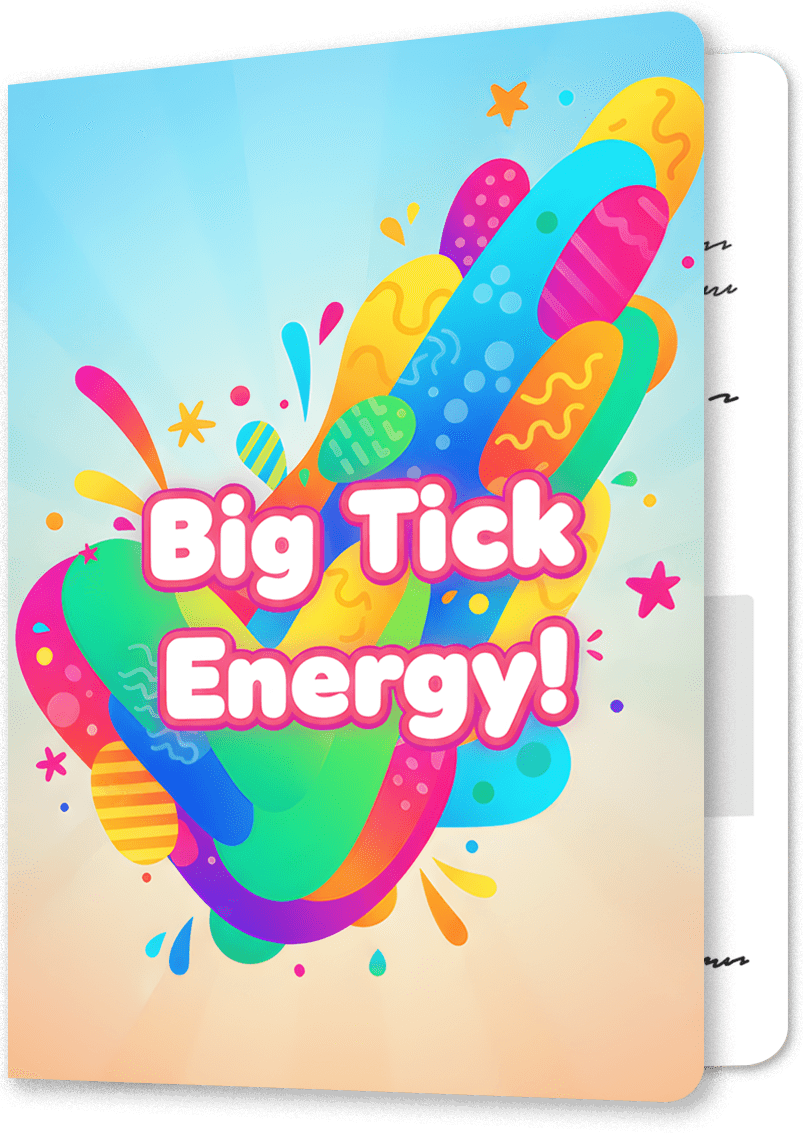 Big Tick Energy Retirement Card