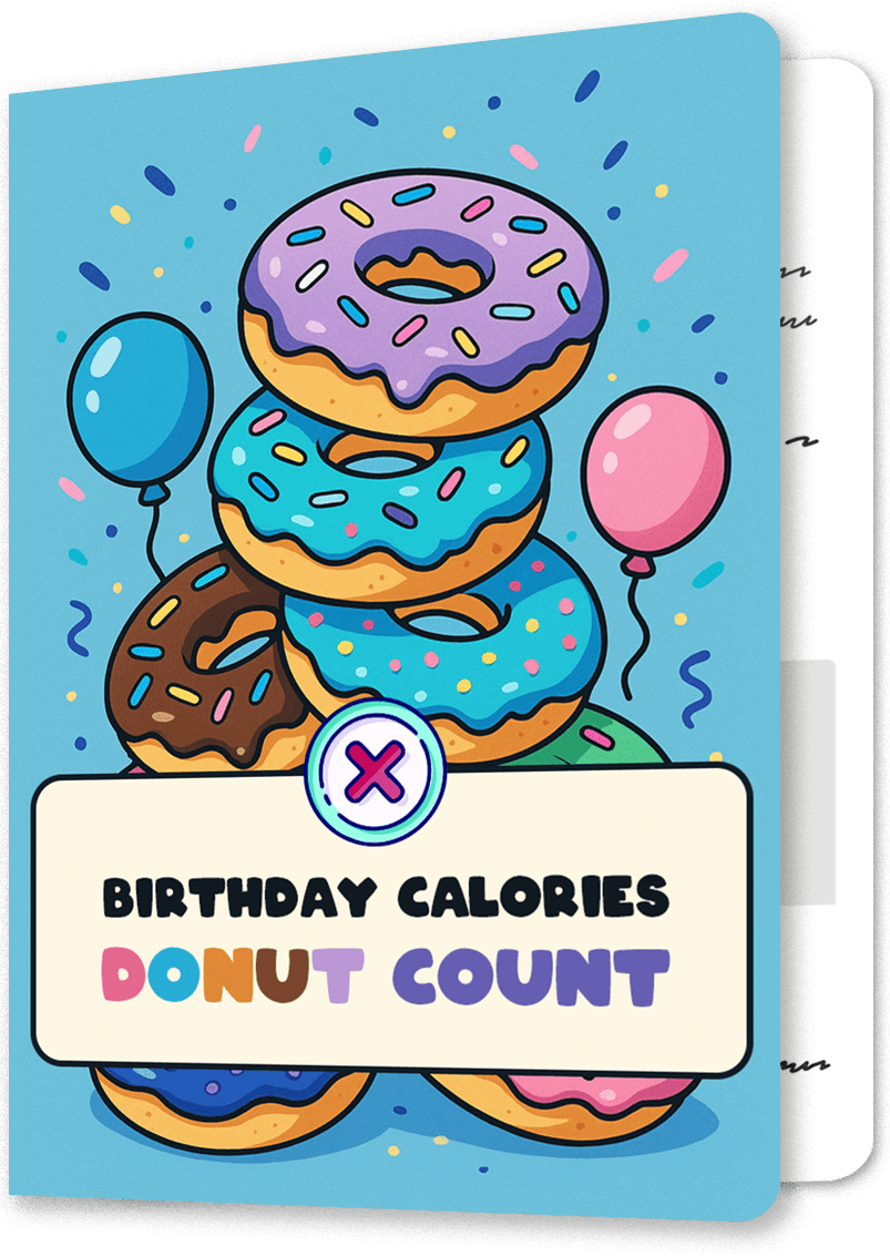 Donut Count Birthday Card