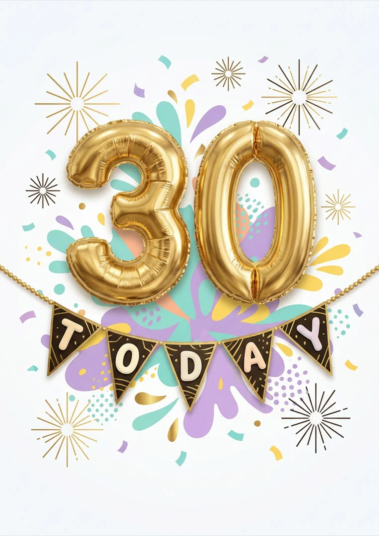 The Big Thirty Today Birthday Card