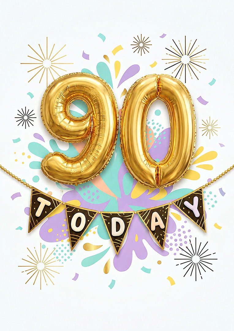 Birthday Mylar Balloons - 90