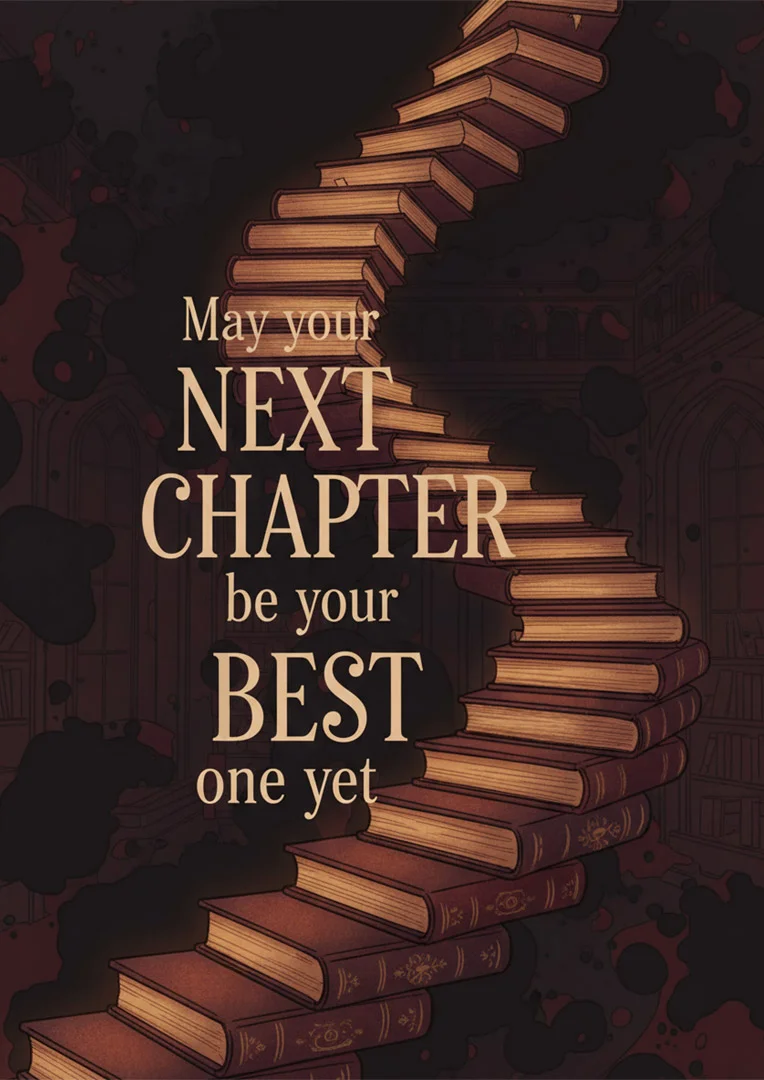Magical Next Chapter Good Luck Card