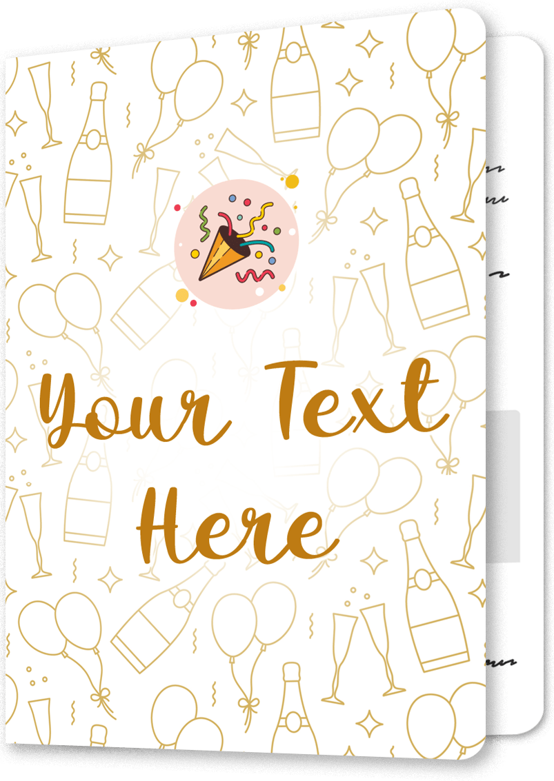 Popping Bottles New Home Card