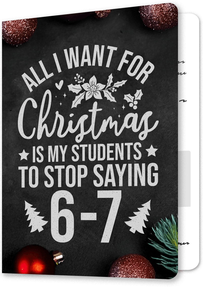 Teacher's 6-7 Christmas Card