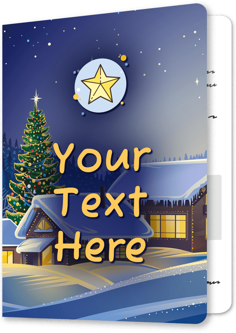 Cozy Snowy House Christmas Card