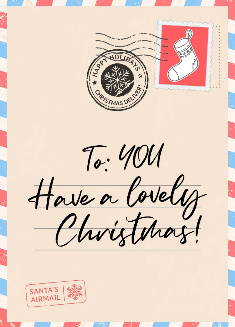 Jolly Post Christmas Card