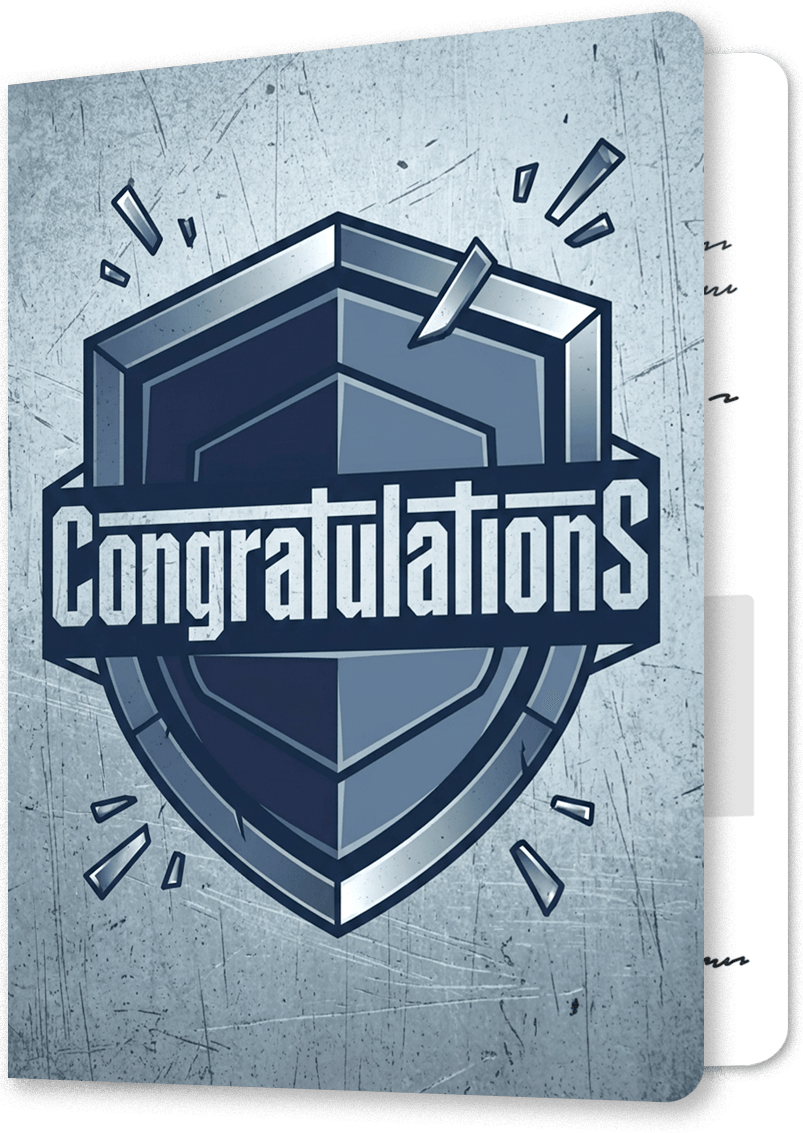 Steel Resolve Work Anniversary Card