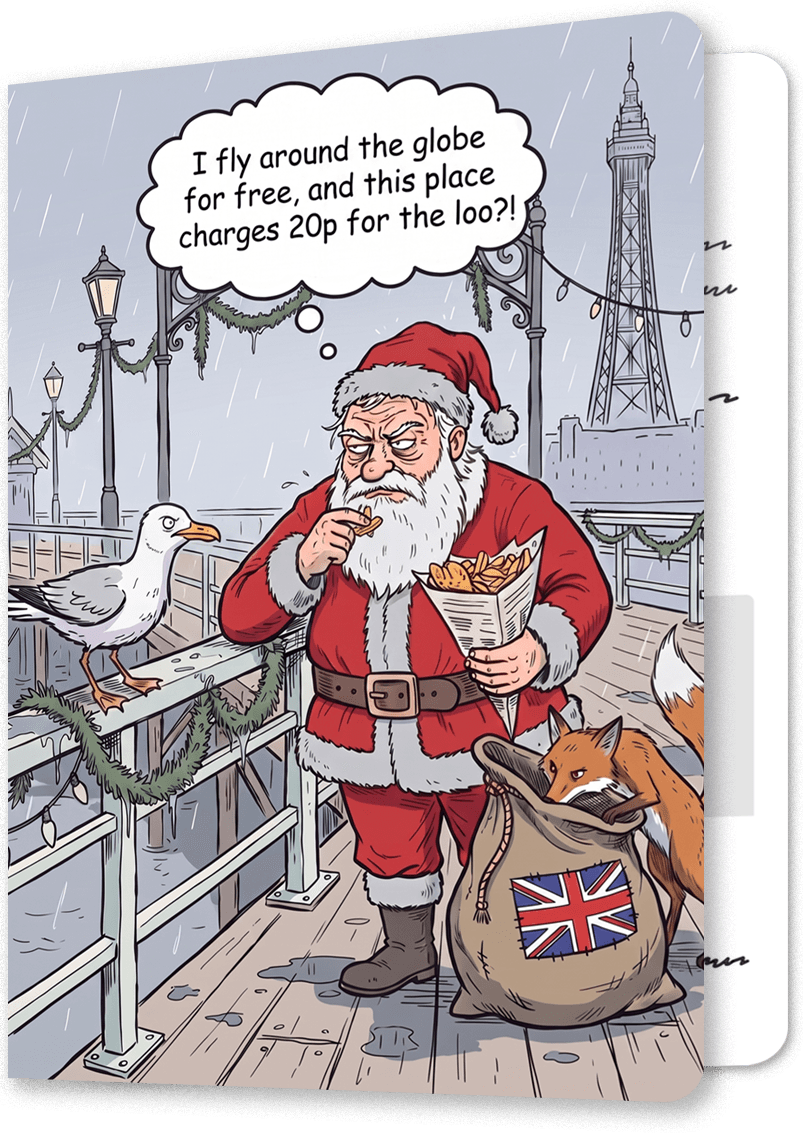 Cynical British Santa