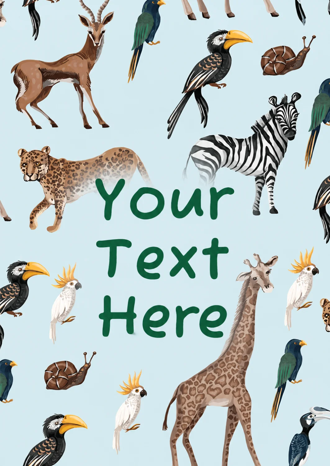 Wild Adventure Good Luck Card