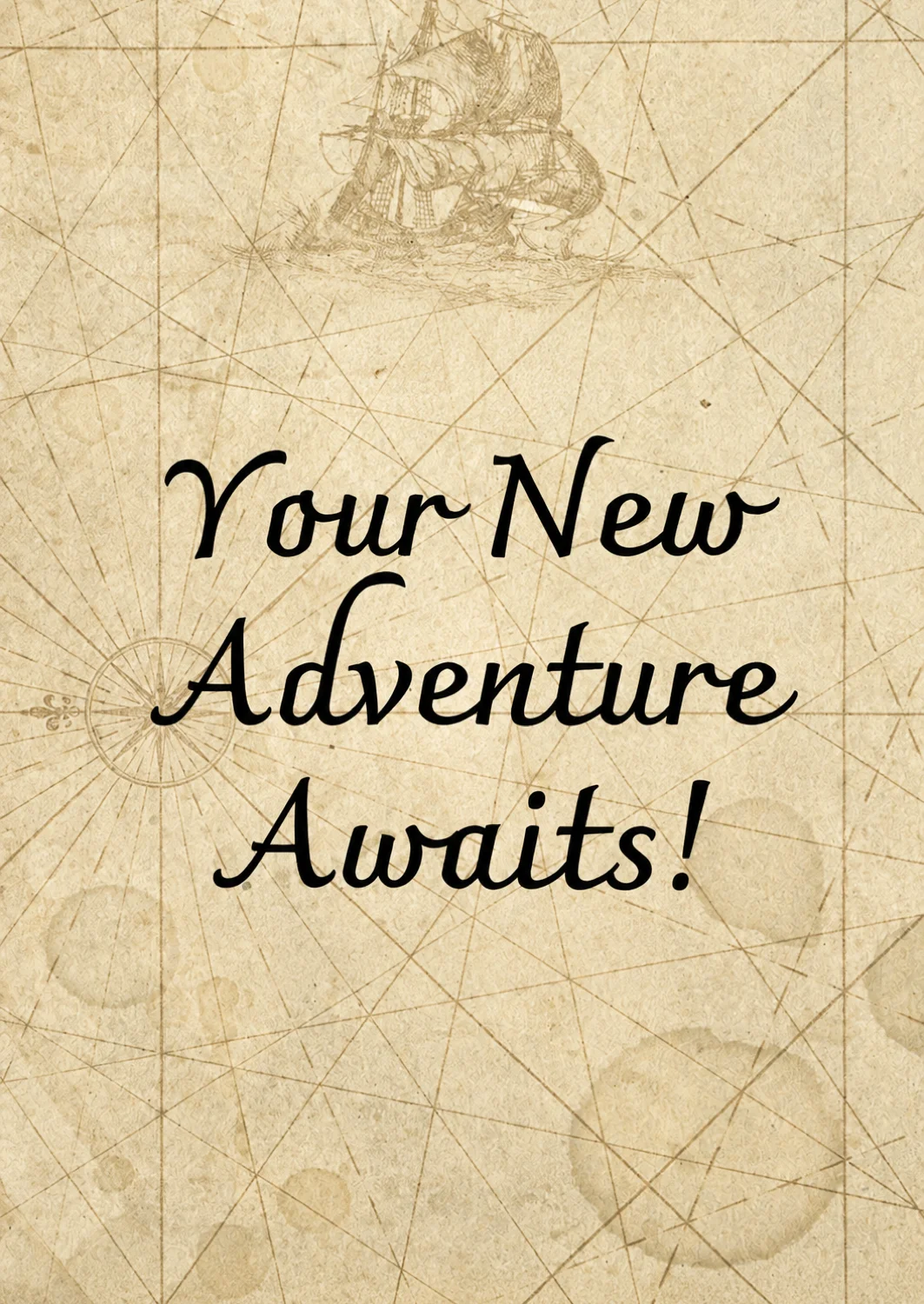 Adventure Awaits Good Luck Card