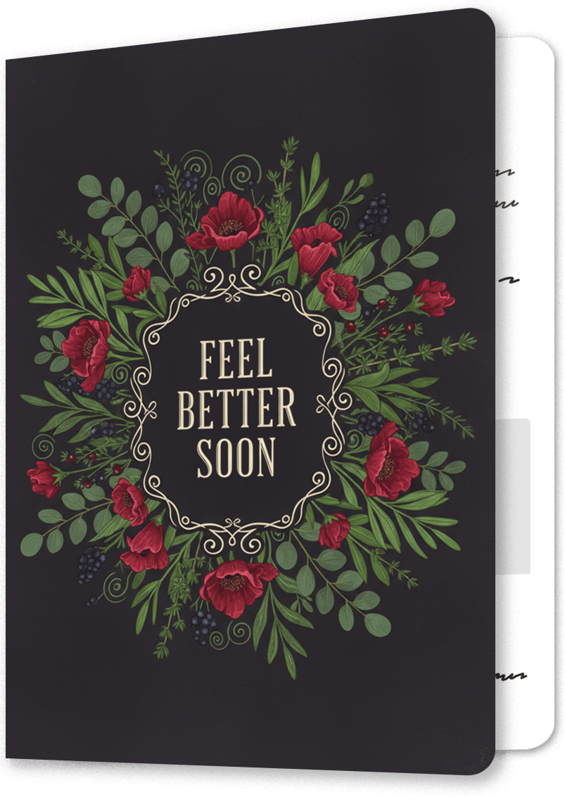Healing Garden Get Well Soon Card