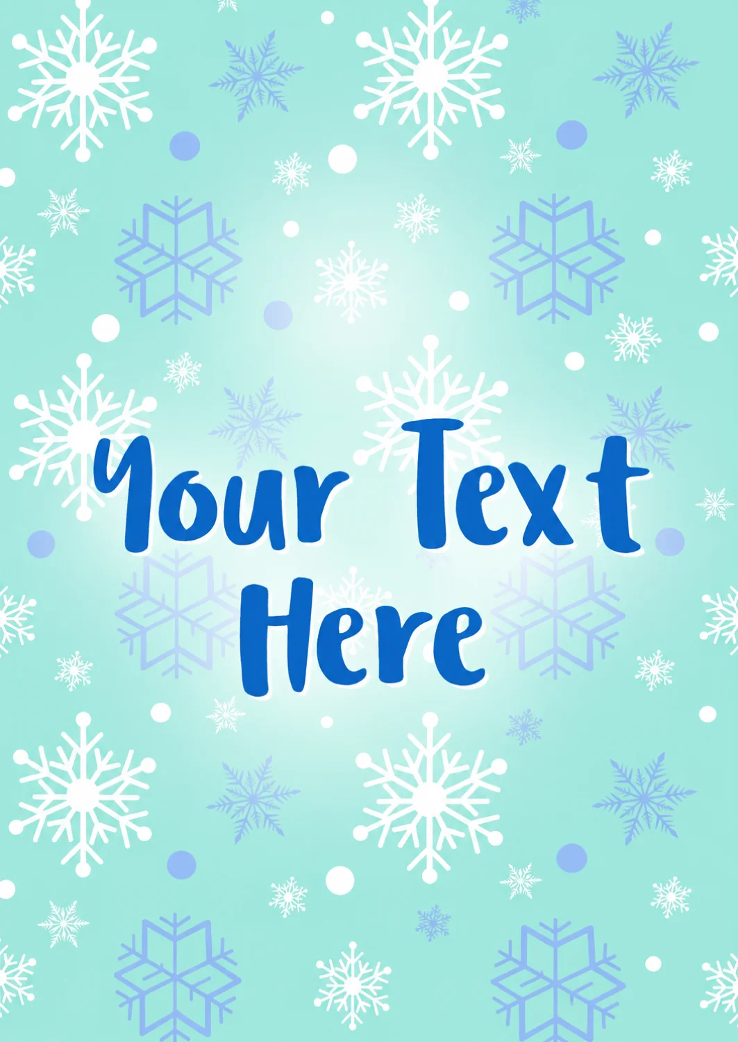 Icy Winter Kingdom Christmas Card