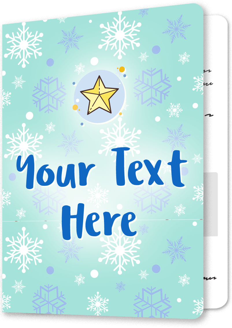 Icy Winter Kingdom Christmas Card