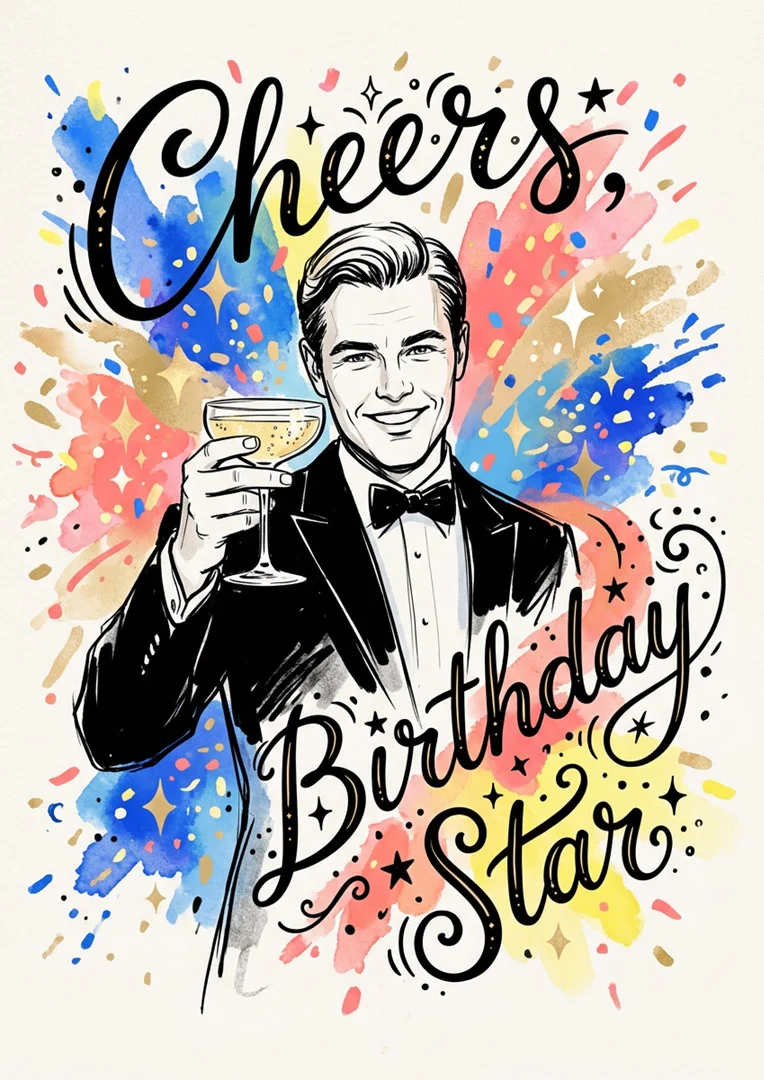 Old Sport Celebration Birthday Card