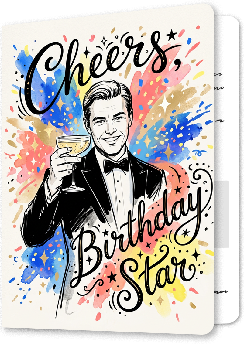 Old Sport Celebration Birthday Card
