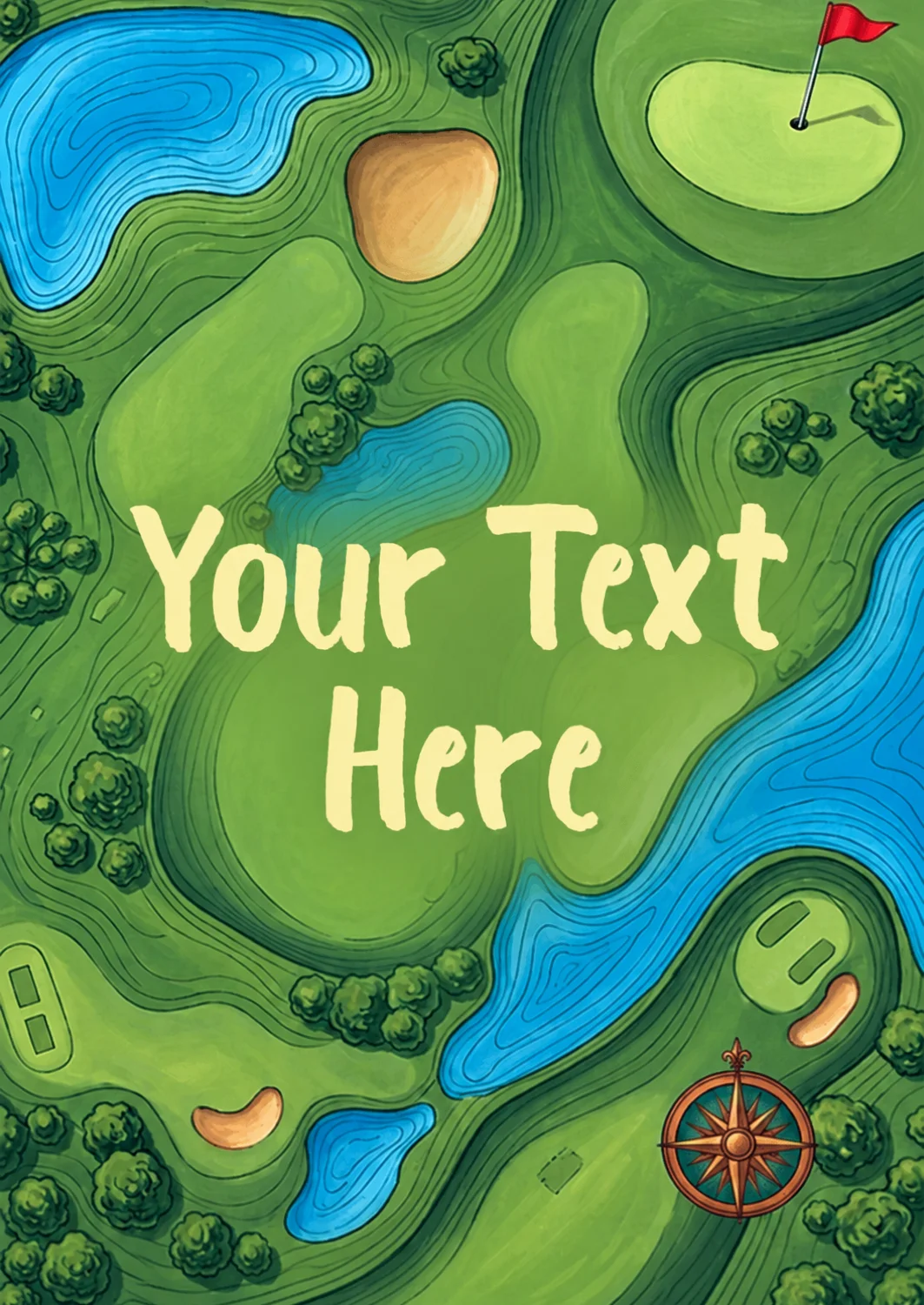 Tee Off In Style Leaving Card