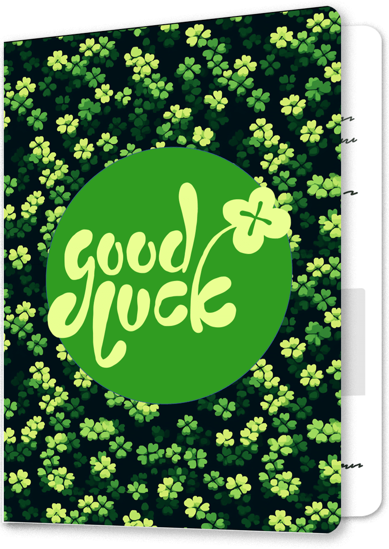 <p>Field of Clovers Good Luck Card</p>
 image