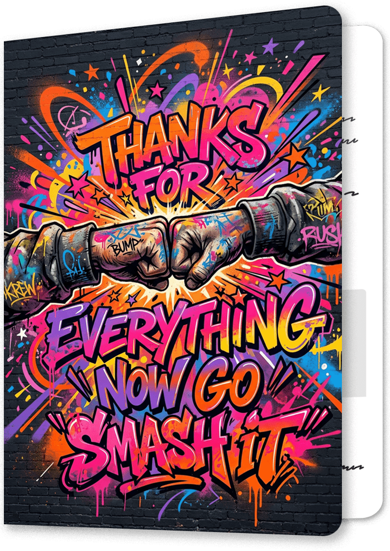 Smash It Urban Good Luck Card