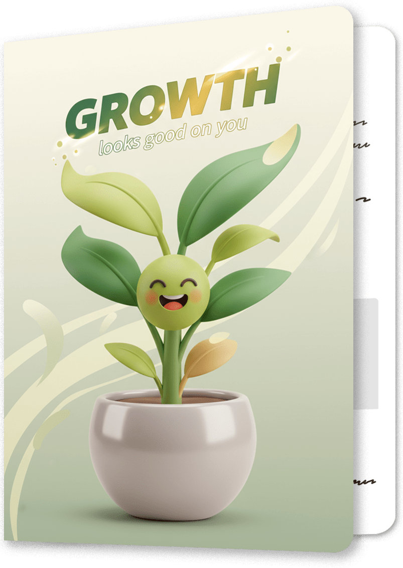 Growth Looks Good Graduation Card