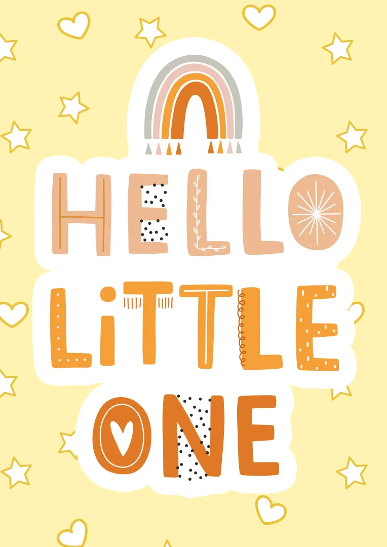 Hello Little One Baby Shower Card