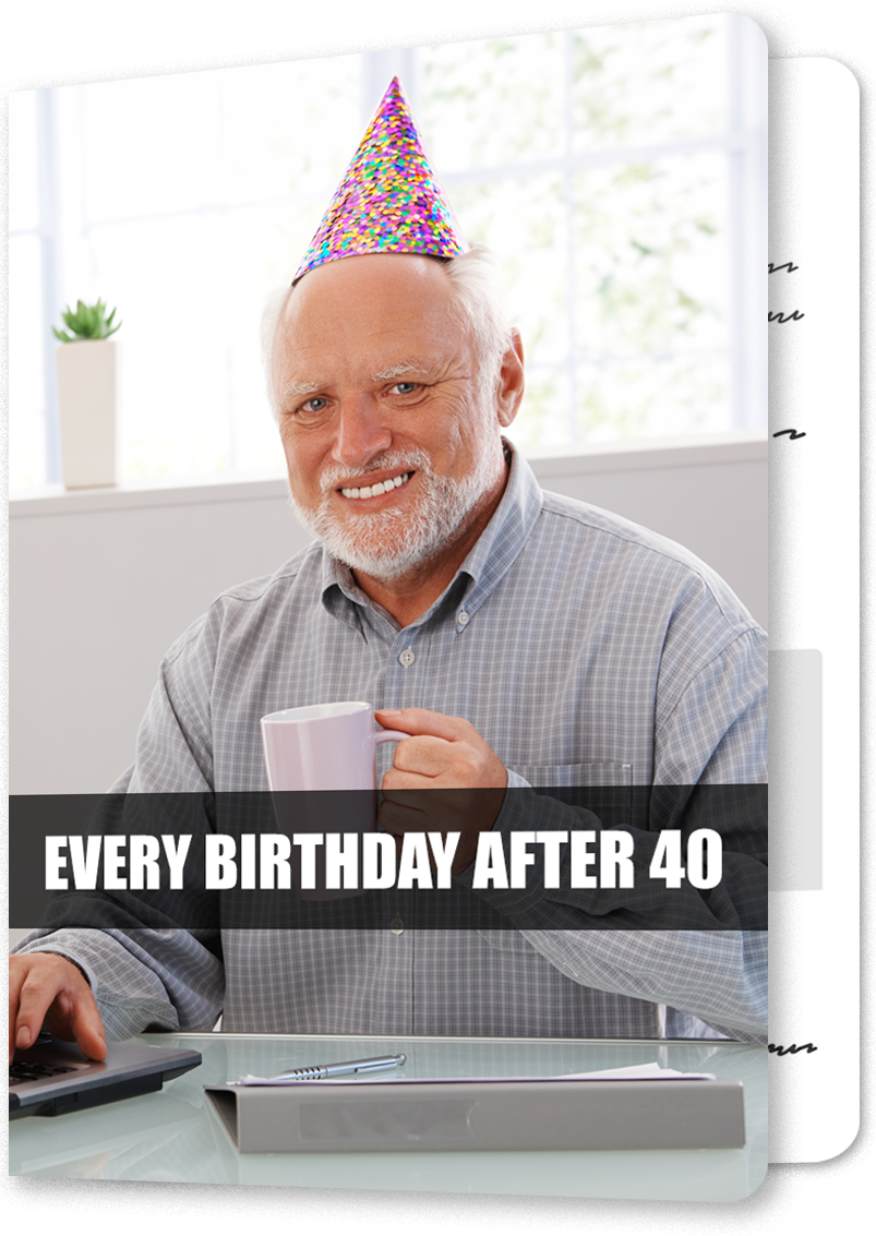 Iconic Smiling Legend Birthday Card