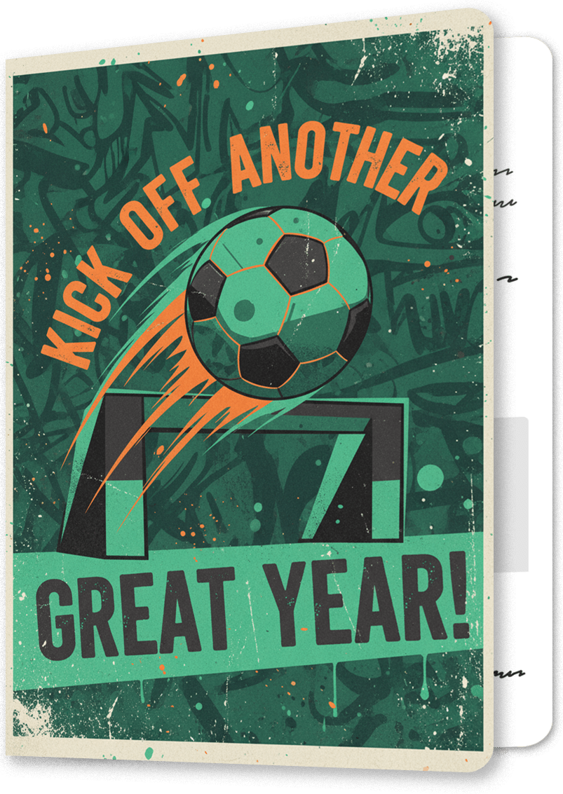 Soccer Kick Off Birthday Card