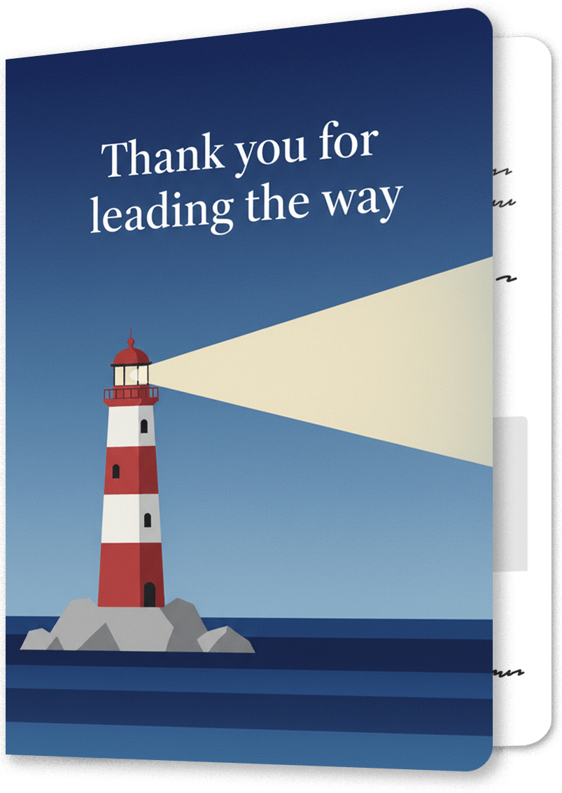 Leading The Way Retirement Card