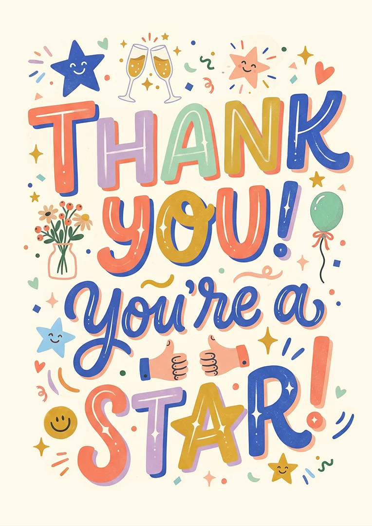 You're A Star Farewell Leaving Card