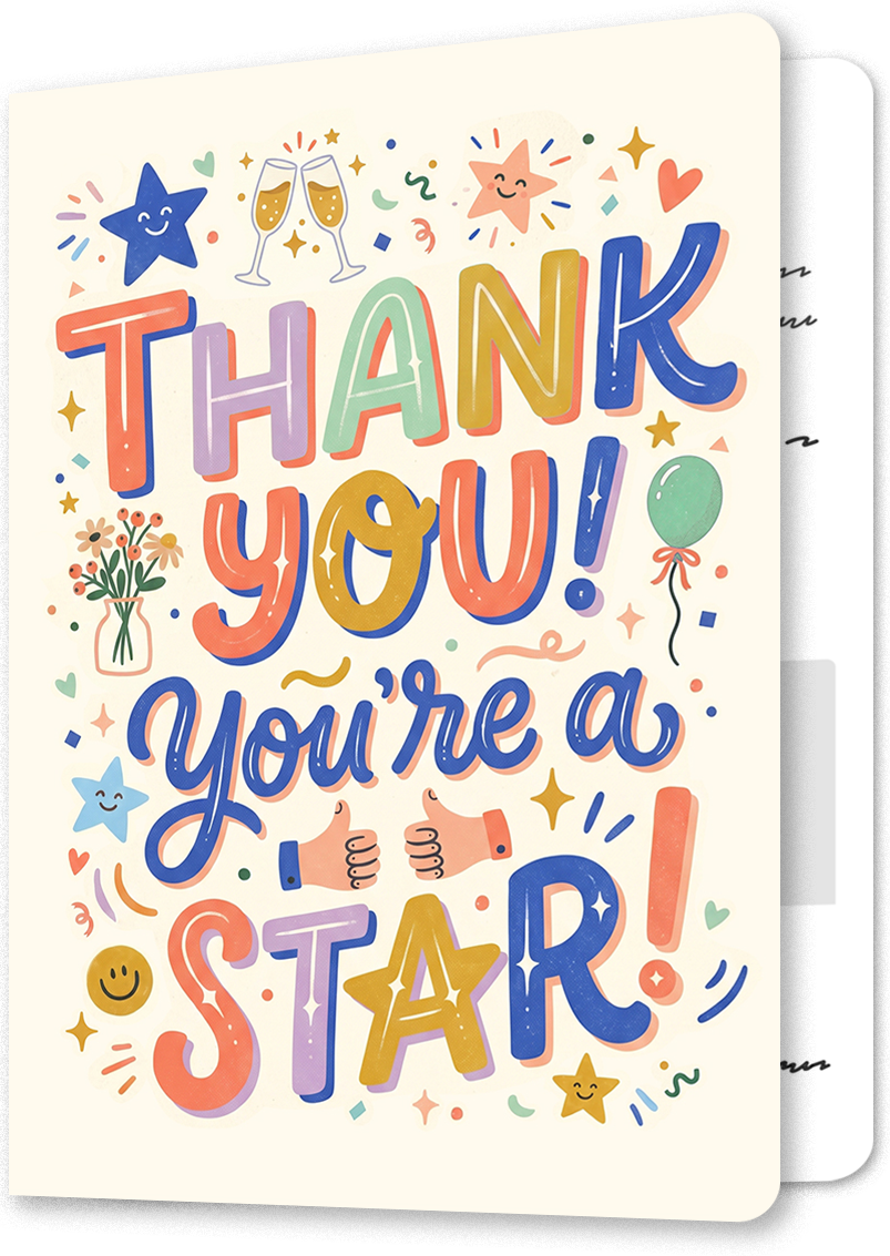 You're A Star Farewell Leaving Card
