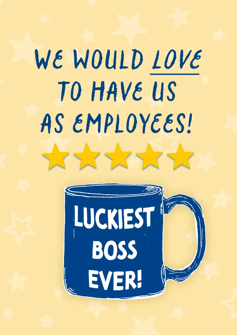Luckiest Boss Ever Card