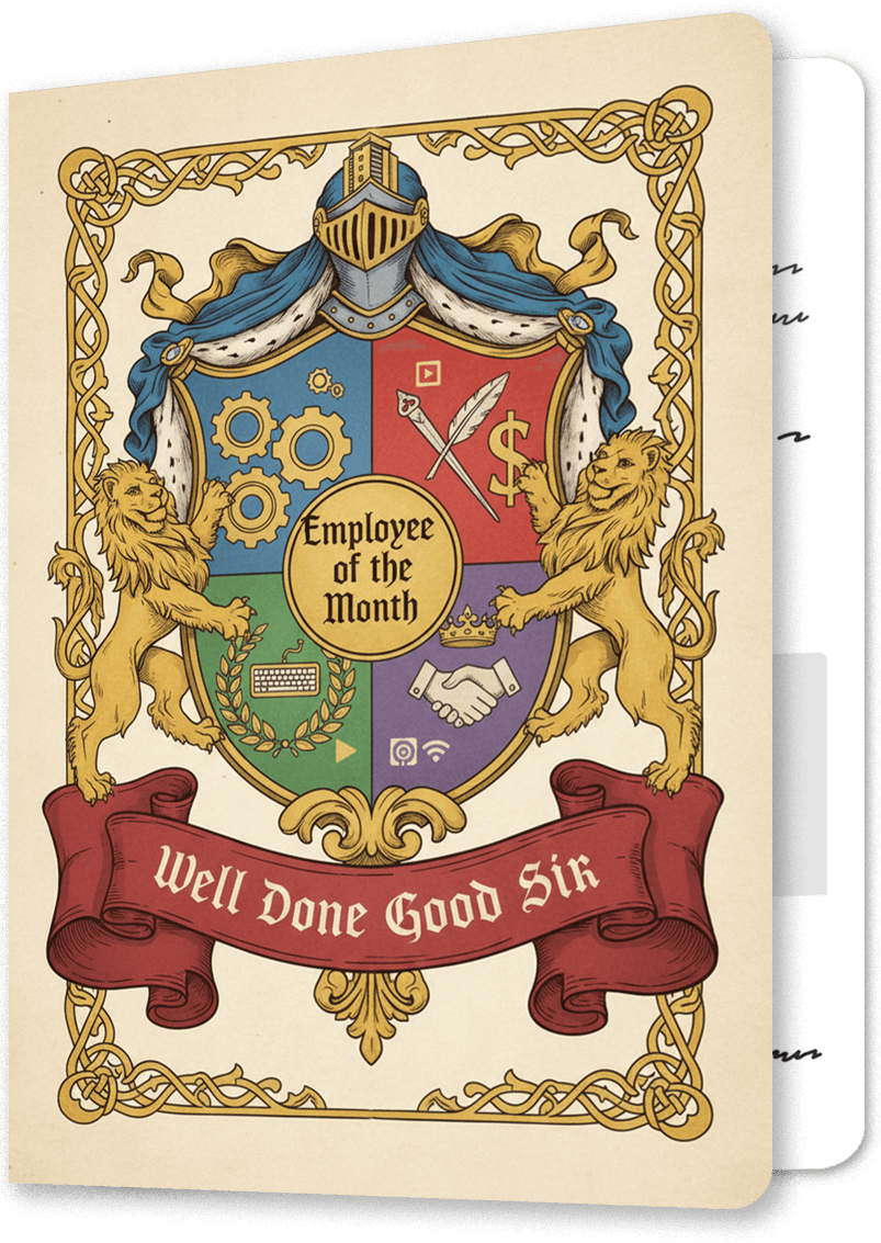 Noble Knight Thank You Card