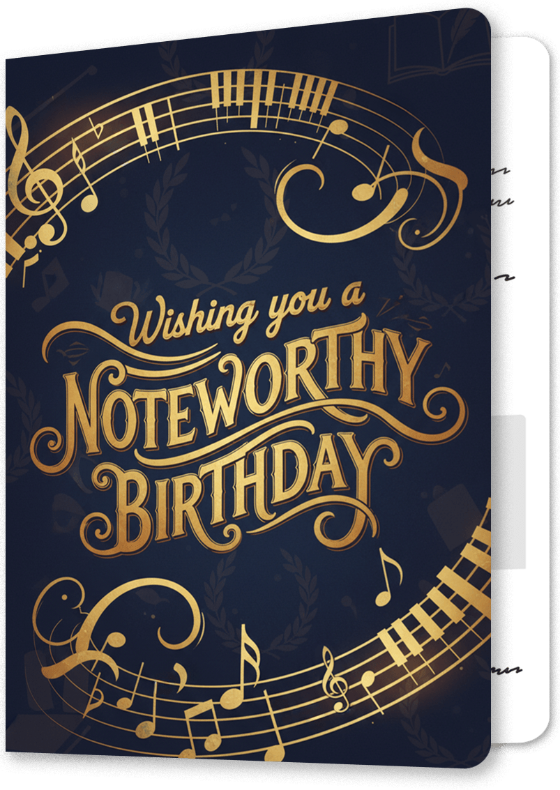 A Truly Noteworthy Birthday Card