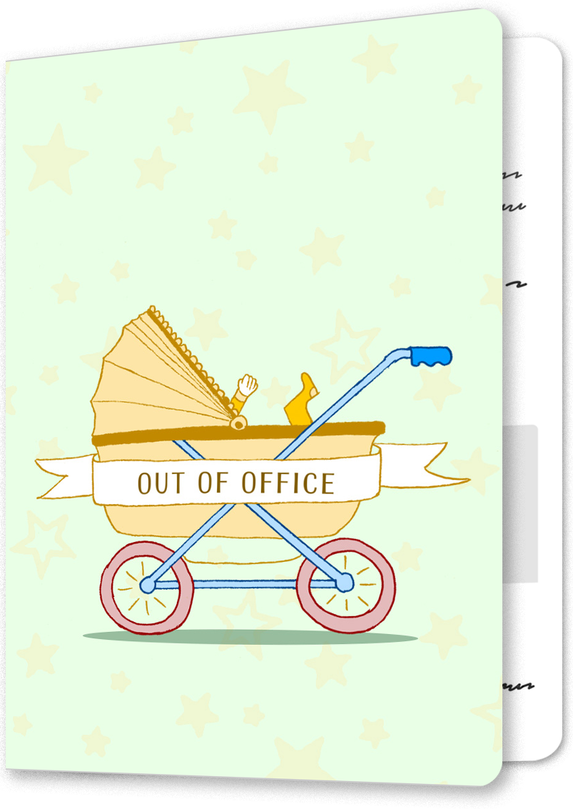 Baby Out Of Office Congratulations Card