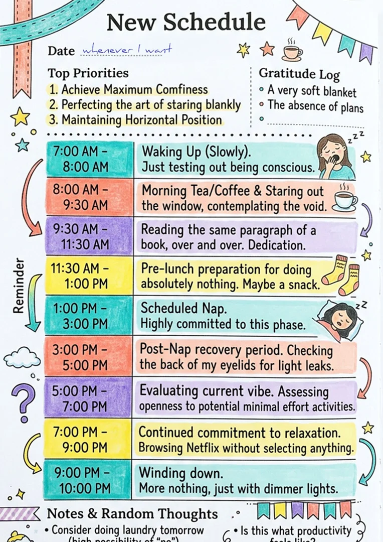 The Schedule About Nothing Retirement Card