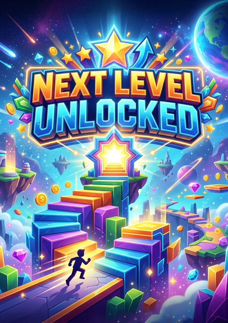 Next Level Unlocked Good Luck Card
