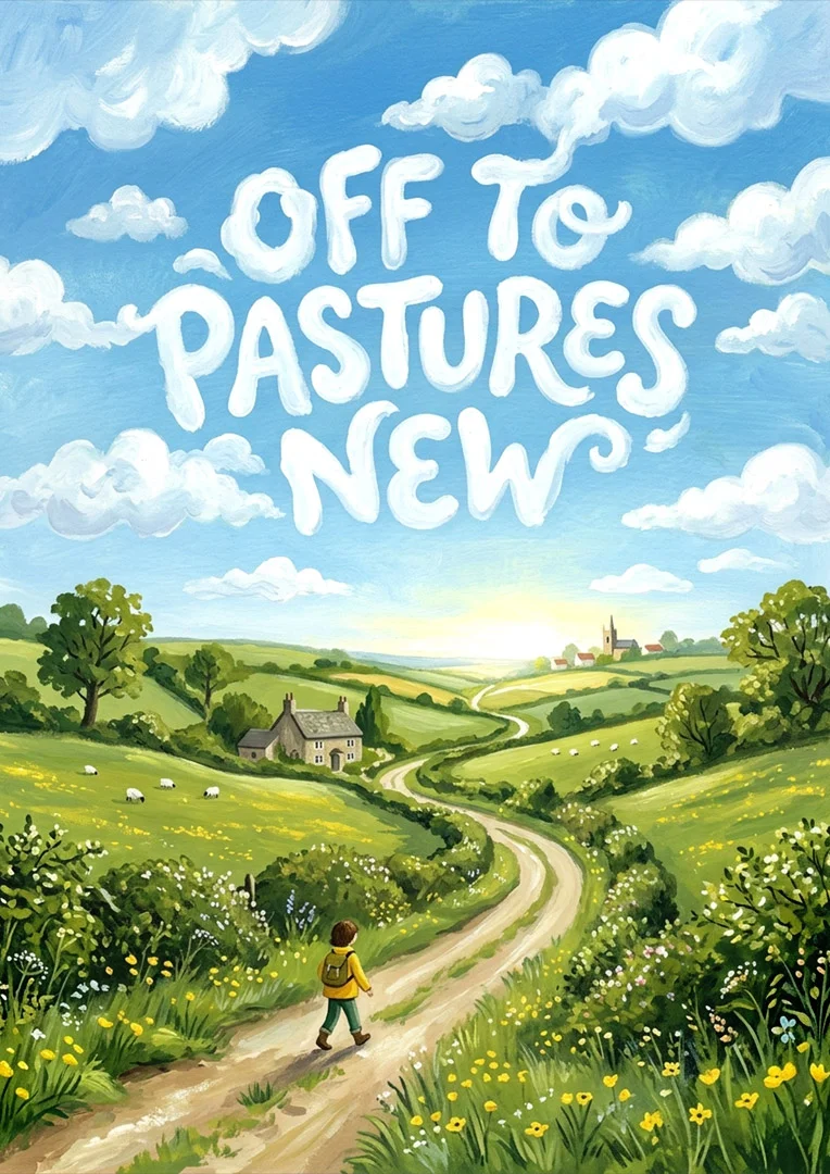 Pastures New Good Luck Card
