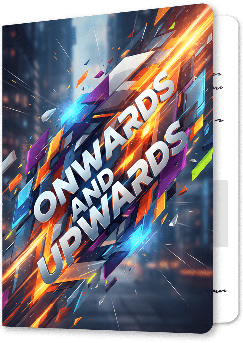 Onwards and Upwards Leaving Card